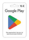CARTE PRÉPAYÉE GOOGLE PPLAY - 15 EUROS